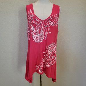 BLEU Shark Bite Sleeveless Tunic Pink